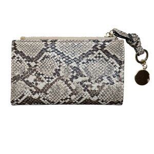 Snakeskin Pattern Wallet, New, 6.5” x 3.75” closed, 7 1/8” open